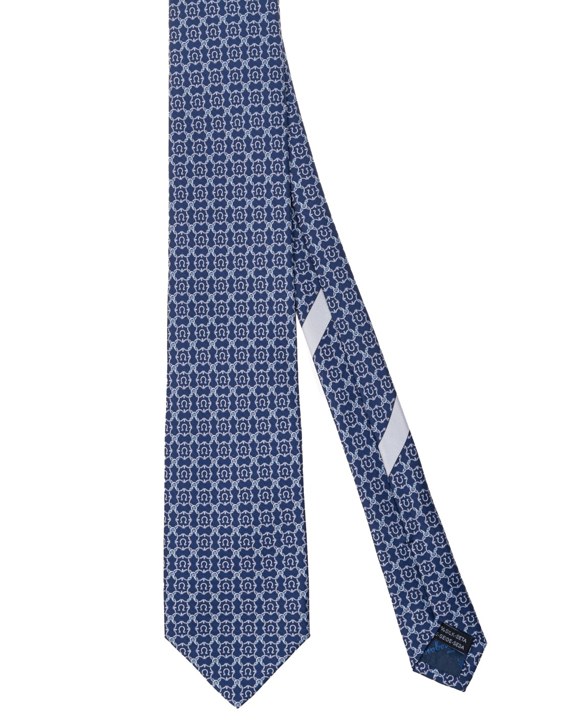 shop SALVATORE FERRAGAMO  Cravatta: Salvatore Ferragamo cravatta in jacquard di seta.
Decorata da un pattern geometrico formati dai "gancini".
Fondo a 7 cm.
Composizione: 100% seta.
Made in Italy.. 350499 4 OPERA-001 749967 number 1649618